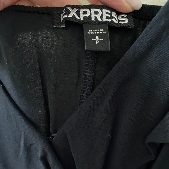 Express Black Ruffle Mini Dress - Picture 3 of 5